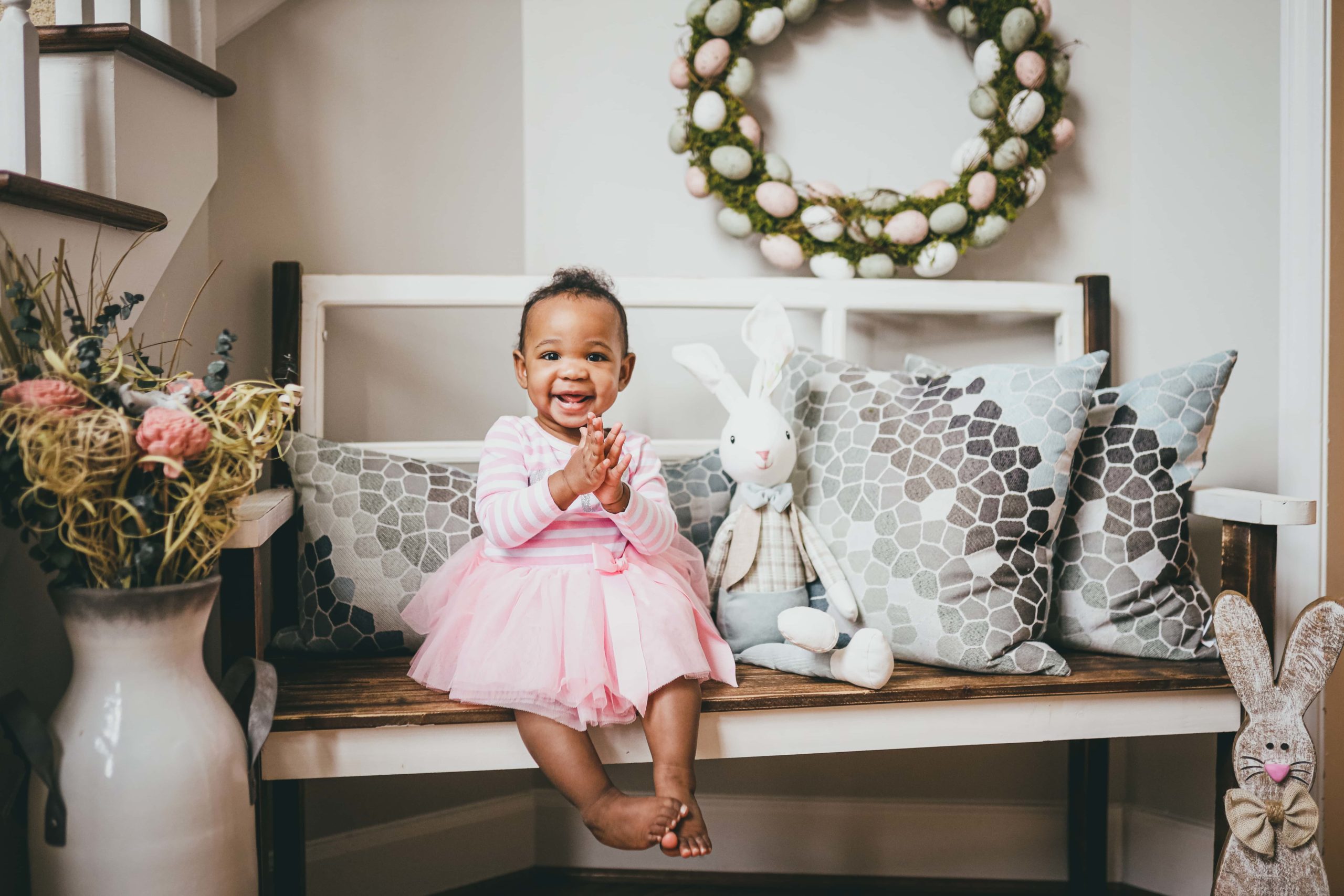 FIRST BIRTHDAY SESSION EASTER PHOTOS